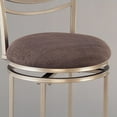 thumbnail image 3 of Hillsdale Amherst 24" Swivel Metal Counter Stool in Champagne, 3 of 5