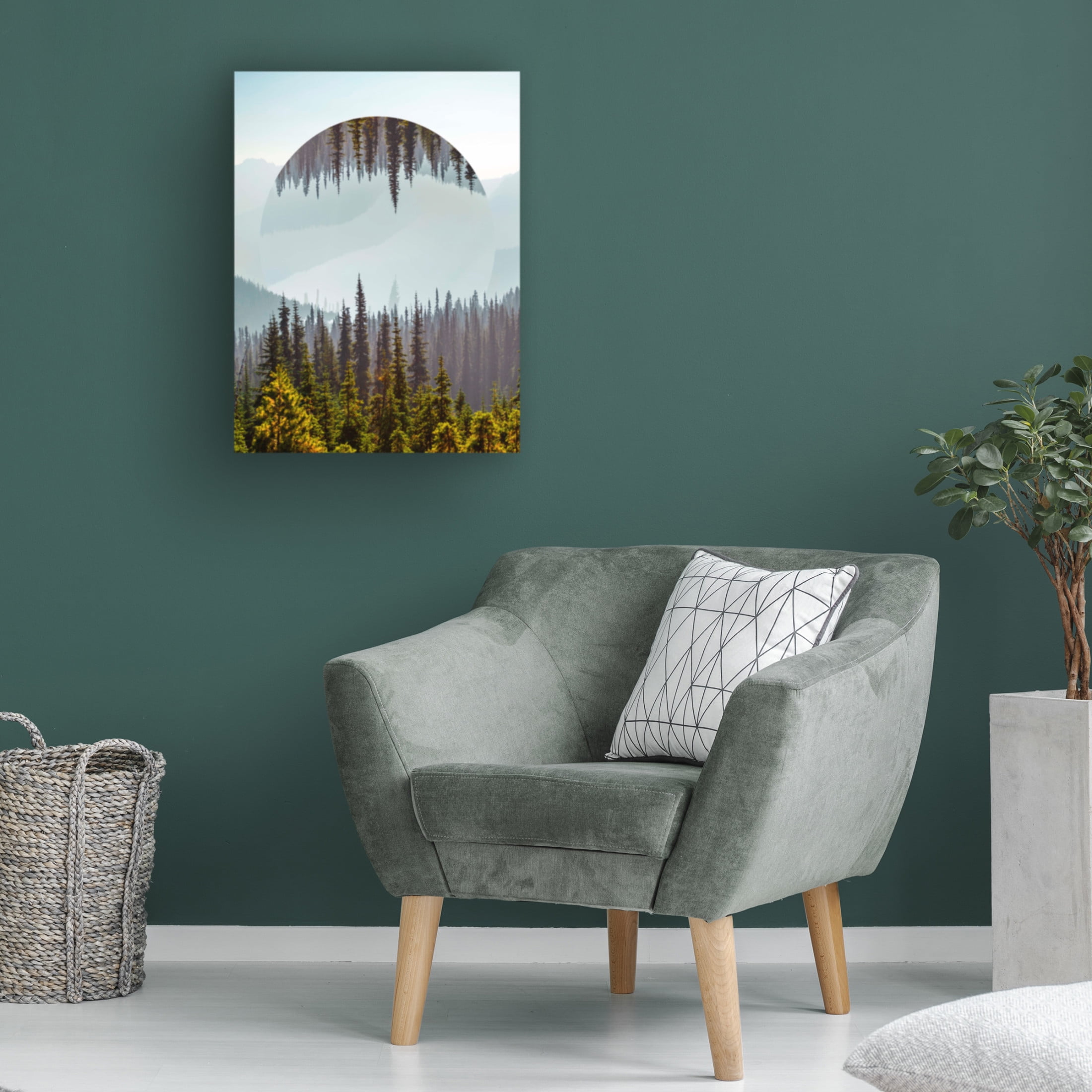 Trademark Fine Art Vision Studio  Western Treetops IV Canvas Wall Art
