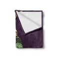 thumbnail image 2 of Sloth Soft Flannel Fleece Throw Blanket, Funny Cartoon Scenery Animal Turtle Snail on Top of Each Other Slow down Phrase, Cozy Plush for Indoor and Outdoor Use, 70" x 90", Multicolor, by Ambesonne, 2 of 6