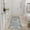 Blue, variant on Nourison Astra Machine Washable Geometric Ivory Blue 6'7" x 9' Area Rug (7x9)