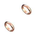 thumbnail image 2 of Anillo de fiesta de boda Sonducket para hombre y mujer aleación Oro rosa Talla 4 2piezas, 2 of 6