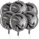 thumbnail image 1 of 2025 6 Pieces 22 Inch Marble Balloons Black And White Balloons Agate Balloons Self Sealing Black Foil Marble Balloons Mylar Balloons Decoration For Bi, 1 of 5