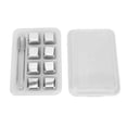 thumbnail image 2 of Cubitos De Hielo De Metal, Cubitos De Hielo De Acero Inoxidable De Molienda Suave No Tóxicos Con Caja Para Whiskey, 2 of 7