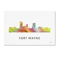 thumbnail image 2 of Trademark Fine Art 'Fort Wayne Indiana Skyline WB-1' Canvas Art by Marlene Watson, 2 of 4