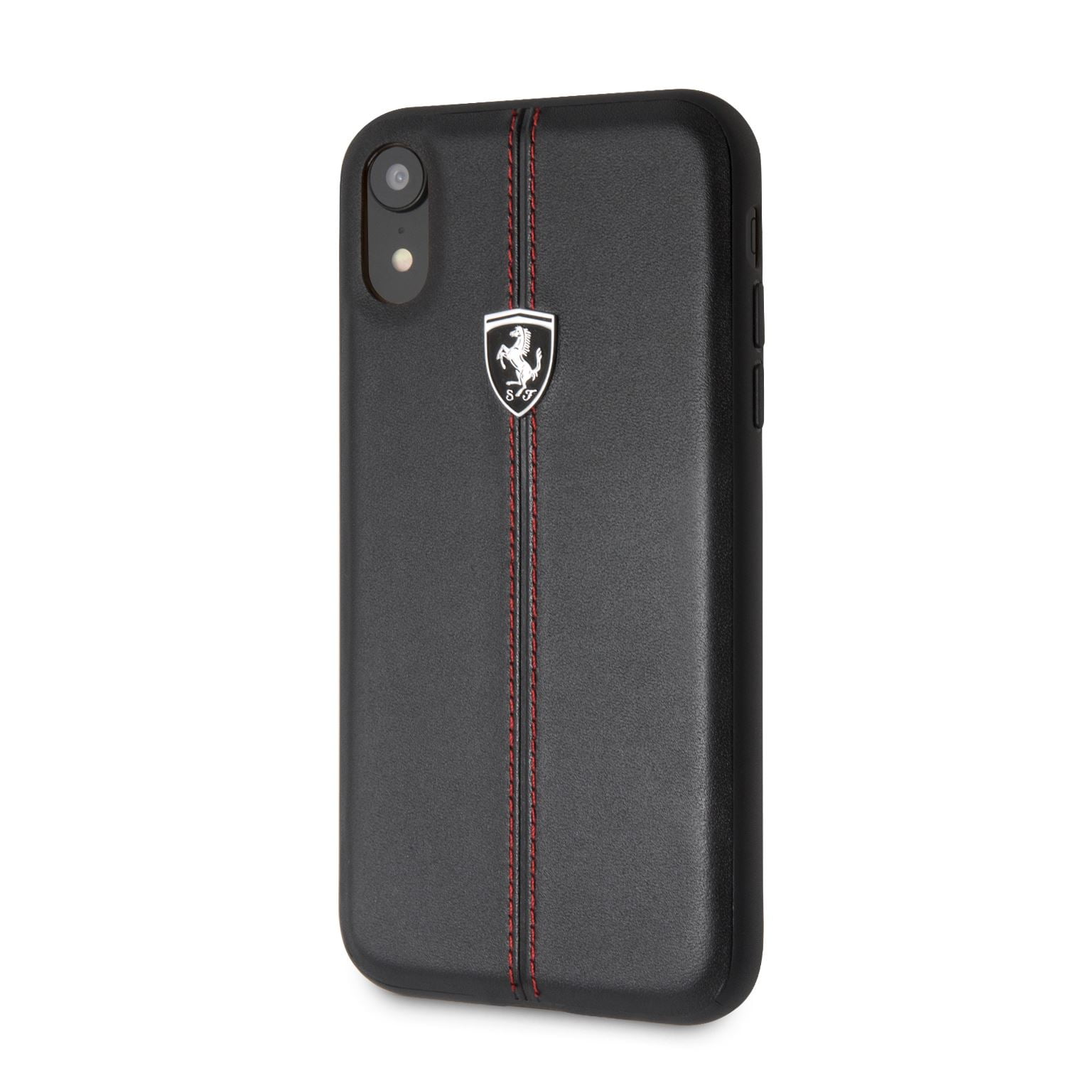 Ferrari iPhone XR Case Black Cell Phone Case Genuine Leather Walmart