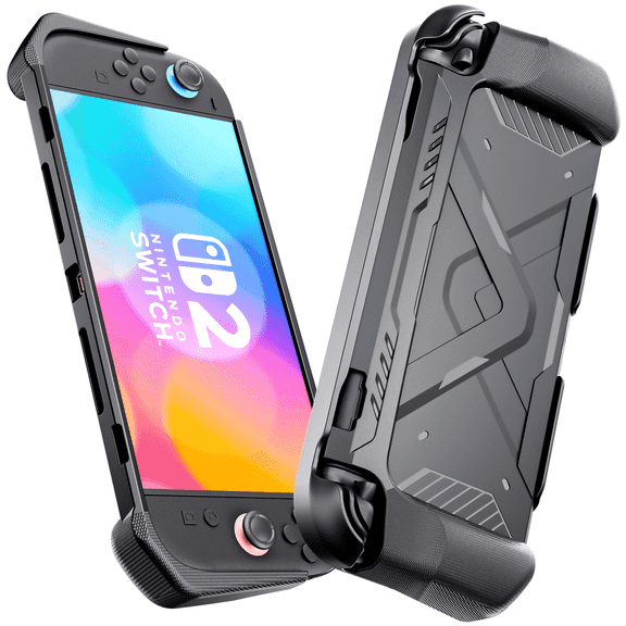 Protective Case for Nintendo Switch 2(2025),Durable Anti-Slip Shockproof Protective Hard Case Full-Body Rugged Protection Switch 2 Cover (Black)