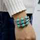 thumbnail image 4 of Hecha A Mano De Turquesa s Tibetanas s De Aleaci?n Vintage Sunnimix Pulseras de turquesa para mujer, 4 of 8