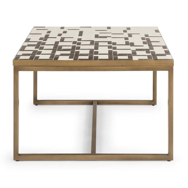 Homestyles Table Basse Géométrique en Métal