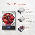 thumbnail image 4 of Food Scale, Rechargeable 304 Stainless Steel Digital Kitchen Scale Upto 33lb Weight Grams and Ounces with LCD Display and Type-C Charging for Baking and Cooking, 4 of 4