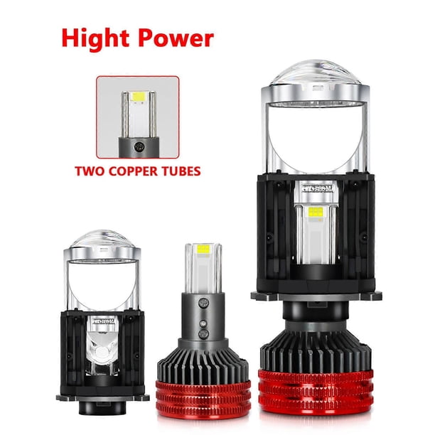 H4 LED Headlight Bulbs, 40000LM 110W Super Bright Car LED Headlights Conversion Kit 6000K White Light IP67 Waterproof, Pack of 2
