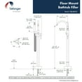 thumbnail image 5 of Belanger Floor-Mounted Free Standing Bathtub Faucet with Swivel Handheld Shower, Polished Chrome, 5 of 9