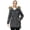 Grey, variant on Women's Windproof Winter Parka Coat Fleece Lined with Faux-Fur Hood Long Ginger XS