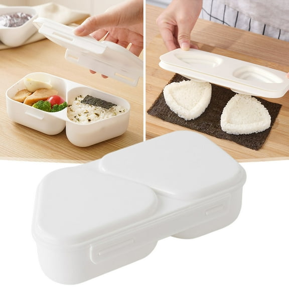 PPgejGEK Onigiri Portable Lunch Box Seaweed Sushi Home Rice Bento Onigiri Molds