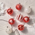 thumbnail image 4 of Valery Madelyn 30ct 2.36" Christmas Ball Ornaments, Red White Shatterproof Ornaments for Party Decor, 4 of 10
