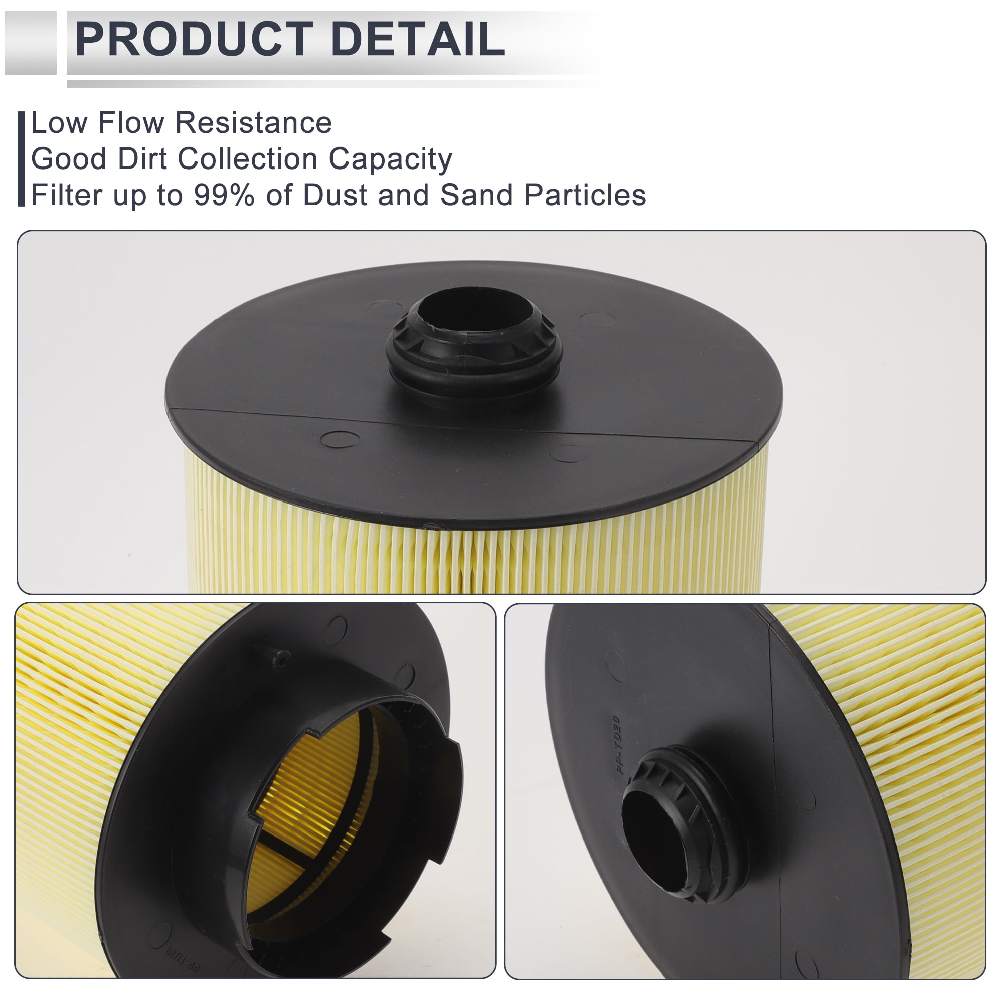 Unique Bargains Car Engine Air Filter No.4F0133843 for Audi A6 Base 3.2L 2006-2011