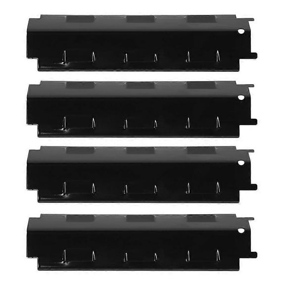 4 Pieces Adjustable Grill Heat Plate Shield Heat Tent Replacement Parts For BBQ Gas Grill Heat Plate Shield Tent Burner Covers