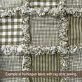 thumbnail image 5 of JCS Sage Green 5 Mini Buffalo Plaid Homespun Cotton Fabric Sold by the Yard, 5 of 7