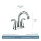 thumbnail image 5 of Grifo para lavabo de baño Moen Idora, níquel cepillado 84115SRN, 5 of 9