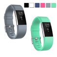 thumbnail image 1 of For Fitbit Charge 2 Bands, 2-Pack Replacement Soft Silicone Sport Strap Wristband Accessories for Fitbit Charge 2 Smartwatch, 1 of 6