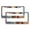 Pattern-304, variant on License Plate Frames Merry Christmas Palm Trees Drawing Car Tags Frames Holder 2 Pack Tropical Plant Quality Aluminum License Plate Frame for Girl Women Men Vehicles