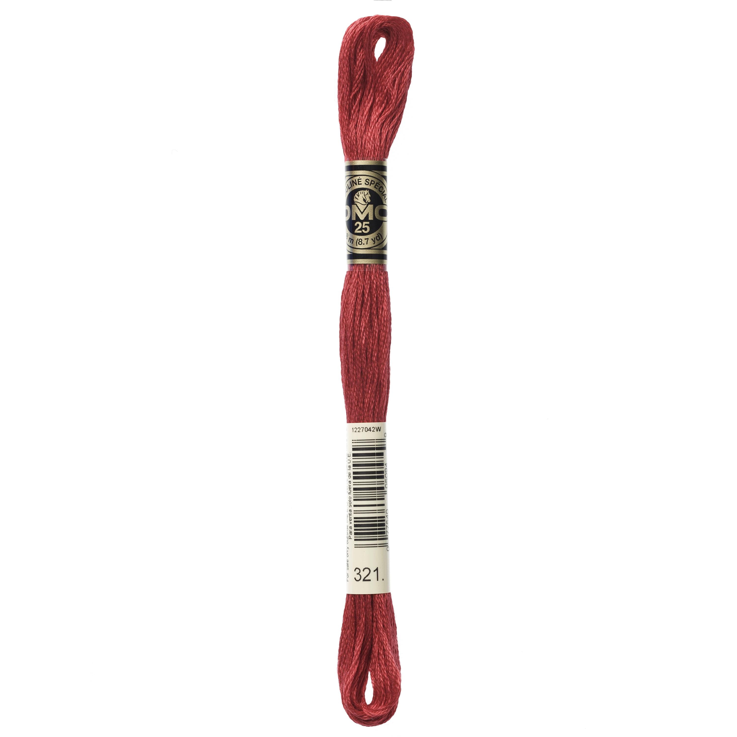 (12 pack) DMC Mouline 117-321 Six-Strand Embroidery Thread, Red, 8.7-Yards