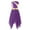 Purple, variant on MSemis Kids Girls Chiffon Worship Praise Dance Dress Tunic Liturgical Lyrical Dance Costume Red 10