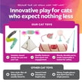 thumbnail image 5 of SmartyKat Crazy Catch Extra Long Breakaway Plush Wand Cat Toy with Ribbons & Jute, Gray/Blue, 5 of 10