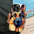 thumbnail image 6 of Punmada Compatible with iPhone 14 Pro Max Glossy Case For Girl Boy Full Body Protective Hard Shell Esthetics Pattern German Shepherd Dog, 6 of 7