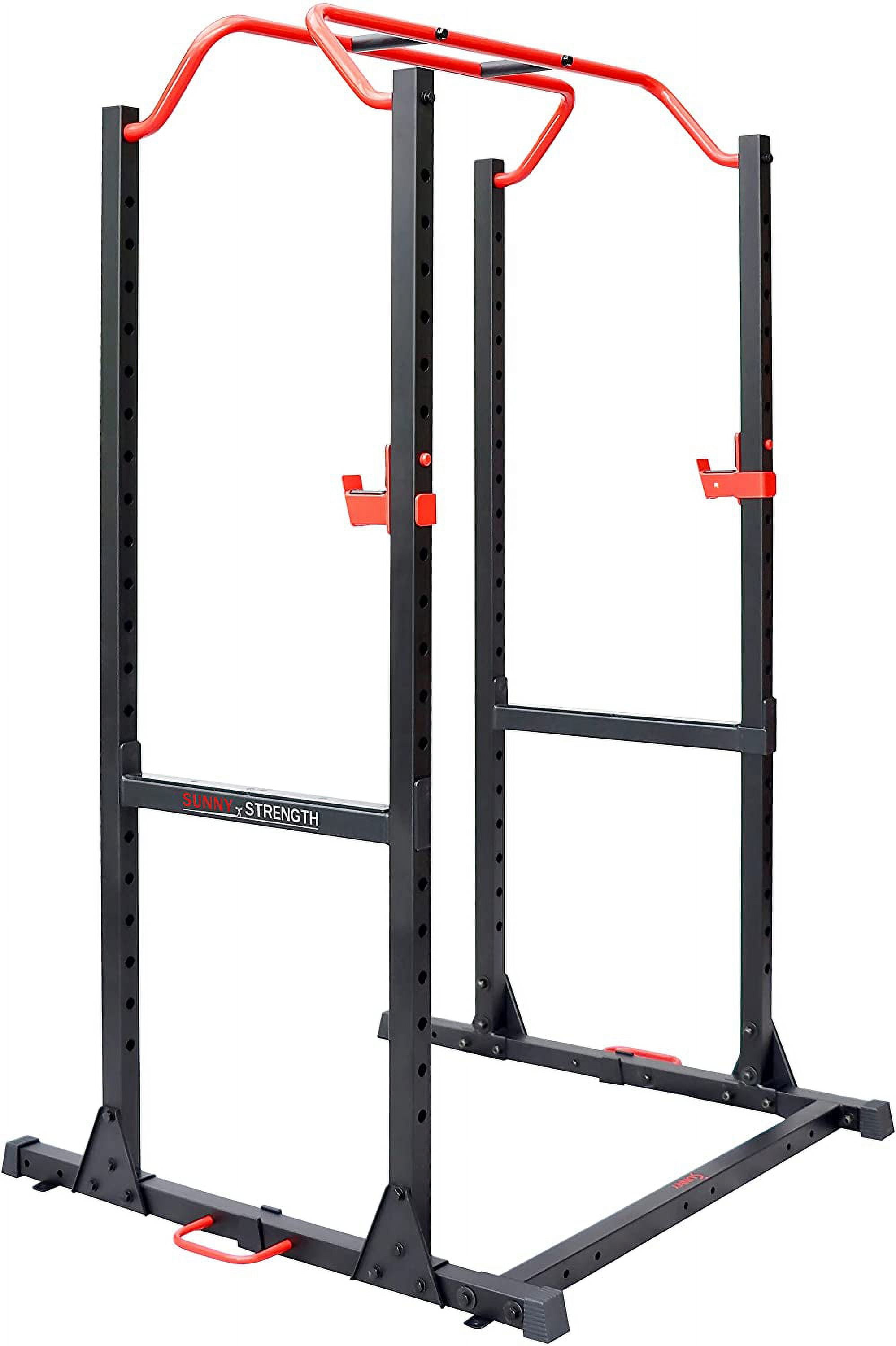 Sunny Health & Fitness 1000LB Capacity Multi-Function Adjustable Weight Cage Power Rack