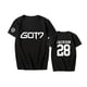 thumbnail image 1 of La misma camiseta de manga corta Jackson Wang Jiaer JB de algodón para hombres y mujeres de verano, camiseta de manga corta, ropa de apoyo, negro, M LingWen 8390615527606, 1 of 1