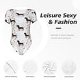 thumbnail image 4 of Hirioo Dachshund Dog for Women's Round Neck Short-sleeved Onesie Basic Bodysuits-Medium, 4 of 7