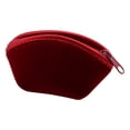 thumbnail image 2 of Hariumiu Jewelry Bag Portable Red Velvet Zipper Small Coins Holder Ring Bracelet Necklace Earrings Dumpling Pouch Home Supplies, 2 of 8