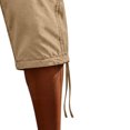 thumbnail image 5 of YABCSAZ Men's Cargo Shorts Knee Length Summer Shorts Cotton Capri Shorts, Lightweight Breathable Outdoor Casual 3/4 Length Elastic Waist Drawstring Capri Cargo Pants with Multi Pockets, 5 of 5