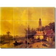 thumbnail image 1 of Ceramic Tile Mural-Charles Leickert Landscapes Painting 168. 32" w x 24" h using (12) 8 x 8 ceramic tiles, 1 of 3