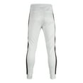 thumbnail image 3 of Ma Croix Mens Everyday Crisscross Lounge Pants Skinny Stripe Jogger Pants, 3 of 4