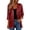 #271-Red, variant on Warop Women's Solid Color 3/4 Sleeve Cardigan Top Casual Lightweight Outwear Shirt