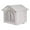 Grey2, variant on Outdoor Cat House Enclosed Shelter Cozy Pet Bed for Small Medium Cats Dogs Wind Proof Waterproof Rainproof Warm Insulated Cat Bed for All Seasons with Cushion Easy to Assemble