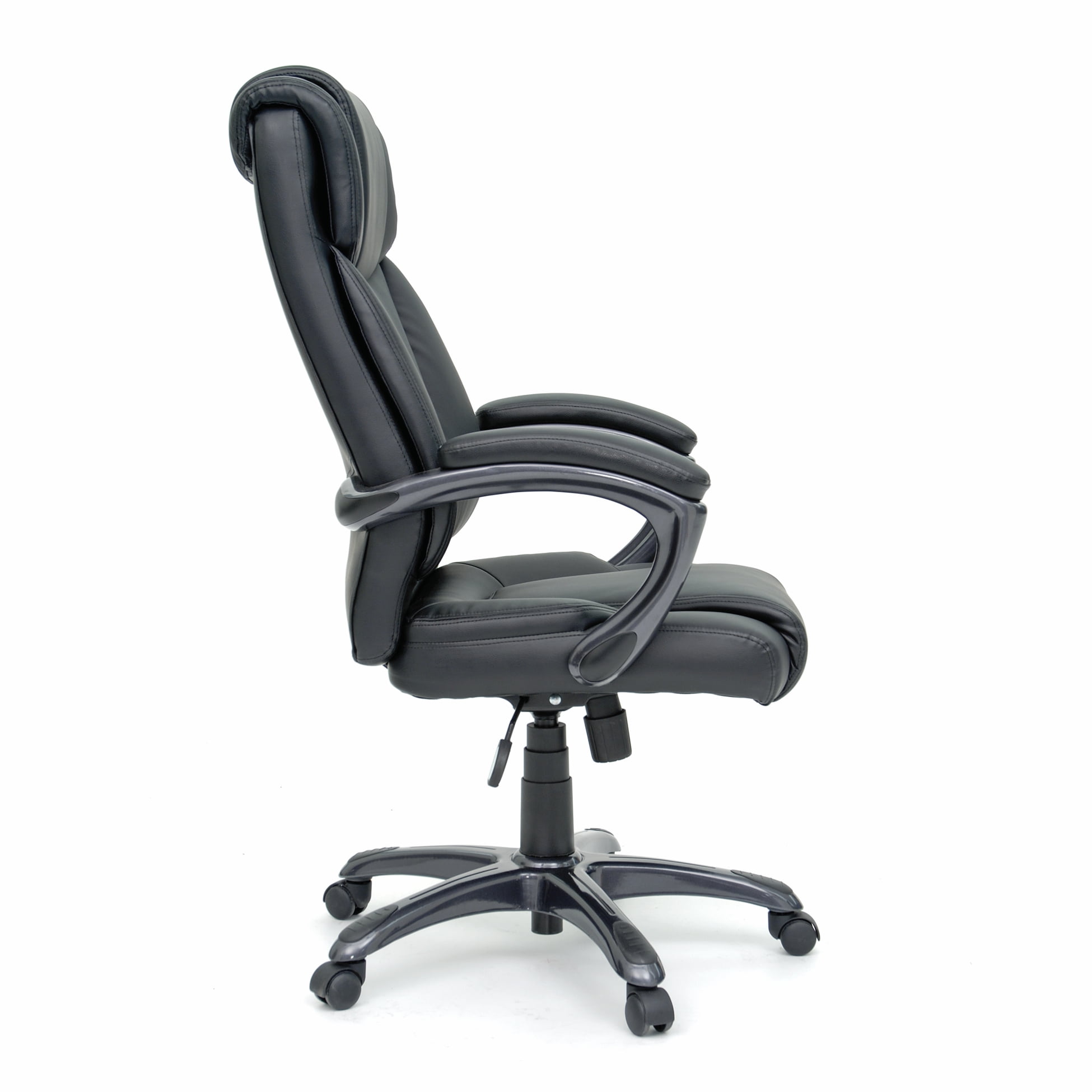 Sauder Traditional Executive Chair Leather Black