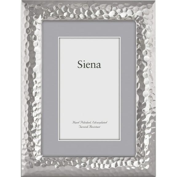 Fashion Silver-Plated Hammered 4X6 Photo Frame (5.5 X 0.25) Made In China gm17214