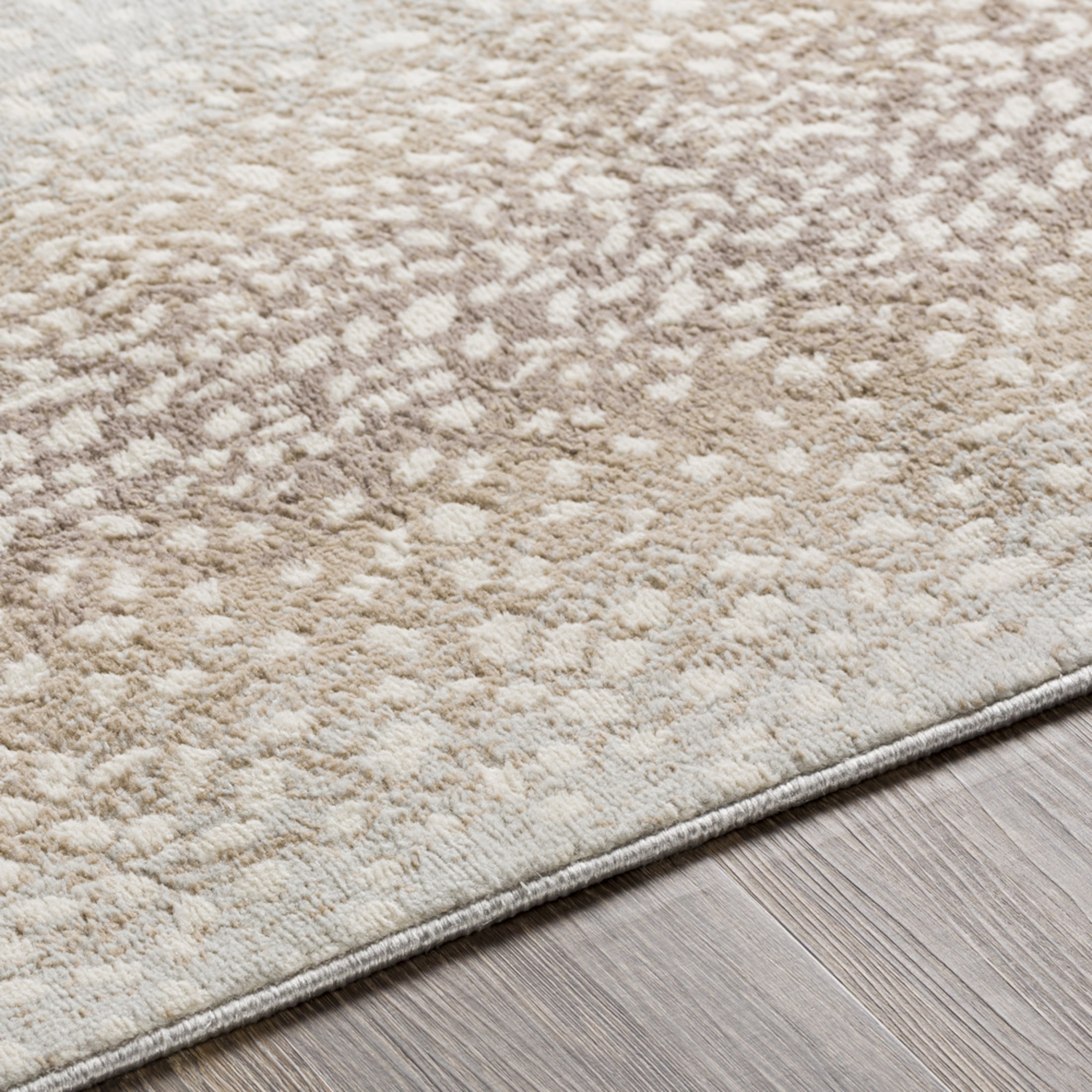 Livabliss Area Rugs for Living Room, 7x9 Roma Modern Beige Rug, Bedroom Dining Room Home Decor Stain Resistant Carpet (6'7" x 9')