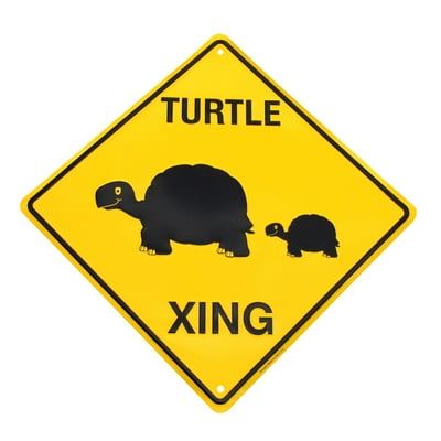 Caution Slow Turtle Crossing Funny Tin Metal Hwy Sign Yard Garden Decor Lawn Art Caution Slow Turtle Crossing Funny Tin Metal Hwy Sign Yard Garden Decor Lawn Art