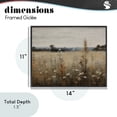 thumbnail image 4 of Stupell Industries Traditional Country Wildflowers in Misty Meadow Black Framed Giclee Art, 14 x 11, by Creative Studio, 4 of 8