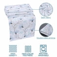 thumbnail image 5 of Bed Runner Scarf for King Size Bed, Blue Flowers Beds Scarf Throws for Foot of Bedding, Watercolor Botanical Floral Vines Plants Decorative Beds Runners for Bedroom Guestroom, 94"x20", 5 of 8