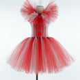 thumbnail image 4 of Disfraz de payaso de It Pennywise para niña, vestido con tutú gris y rojo, disfraces de payaso espeluznante para Halloween para niña, ropa de fiesta de carnaval, 4 of 5