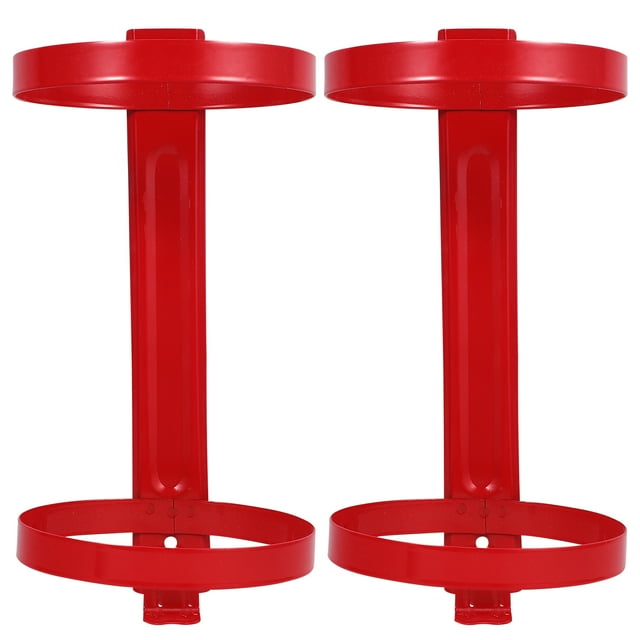 KAKOWELY 2pcs Fire Extinguisher Mount Fire Extinguisher Hanger Bracket Fire Extinguisher Stand,10.63"X4.96"X4.96"