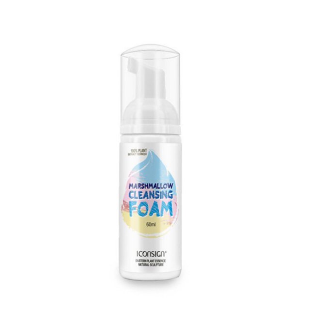 Espuma limpiadora de pestañas de 60 ml, sin estimulación, champú limpiador suave para pestañas, espuma limpiadora para extensiones de pestañas.