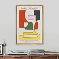 thumbnail image 4 of PixonSign Framed Canvas Print Wall Art Pablo Picasso Mid-Century Line Art Abstract Shapes Illustrations Modern Art Decorative Minimal Relax/Calm for Living Room, Bedroom, Office - 24"x36" NATURAL, 4 of 5
