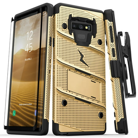 Zizo BOLT Series Galaxy Note 9 Case with Holster, Lanyard, Military Grade Drop Tested and Tempered Glass Screen Protector for Samsung Galaxy Note 9 (Best Case For Samsung Galaxy Note 2)
