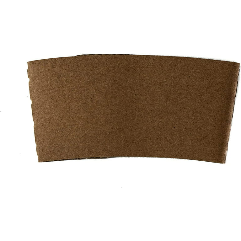 Sleeves ONLY: Restpresso Hot Coffee Sleeves with Handle, 1000 Disposable Cup Sleeves - Cups Sold Separately, Fits 12-, 16-, and 20-Ounce Cups, Nude PA