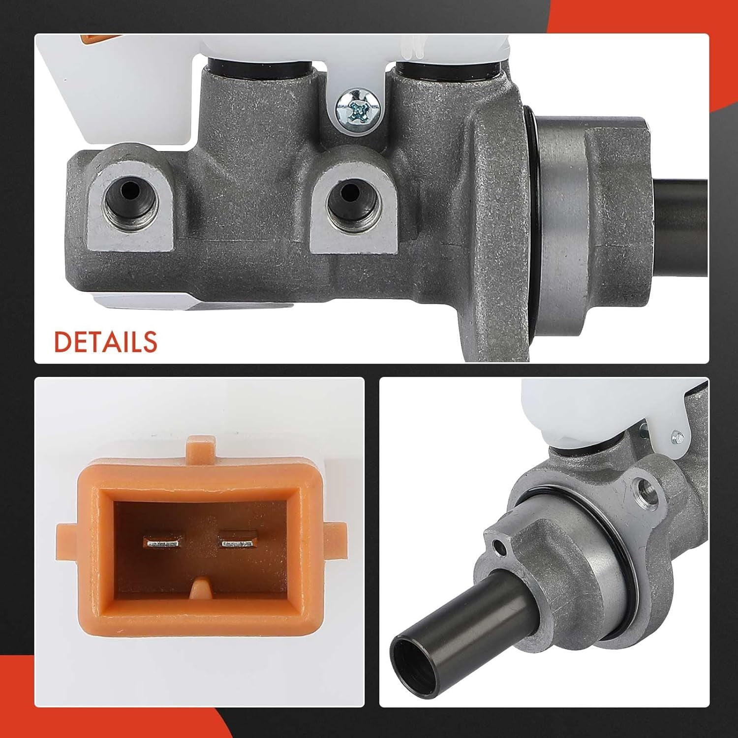 A-Premium Brake Master Cylinder Compatible with Kia, Dodge and Hyundai Vehicles - Forte 2014-2018, Journey 2013/2015-2017, Veloster 2012-2017, Forte Koup 2013-2017, Forte5 2013-2018 - # 58510A7200